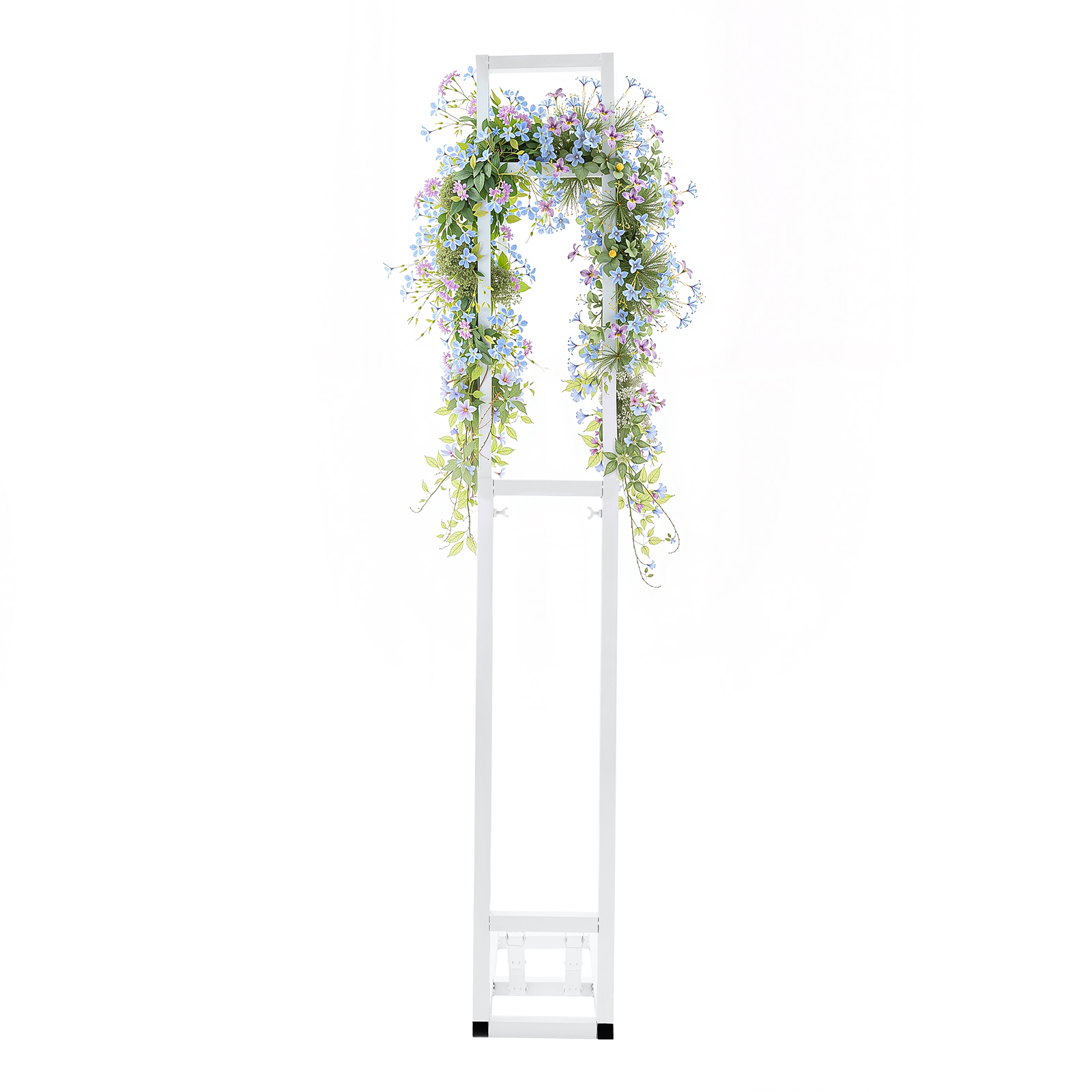 White Freestanding Iron Weddin - Photo Booth Frame ulasan dan harga