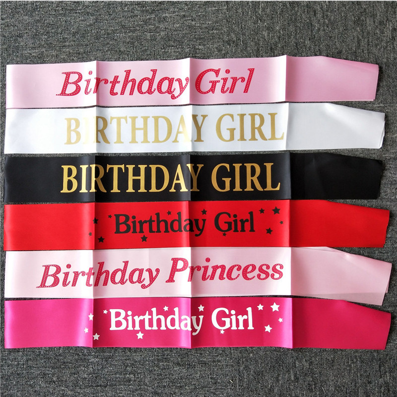 Birthday Girl Ribbons Shoulder - Birthday Sash Glitter ulasan dan harga