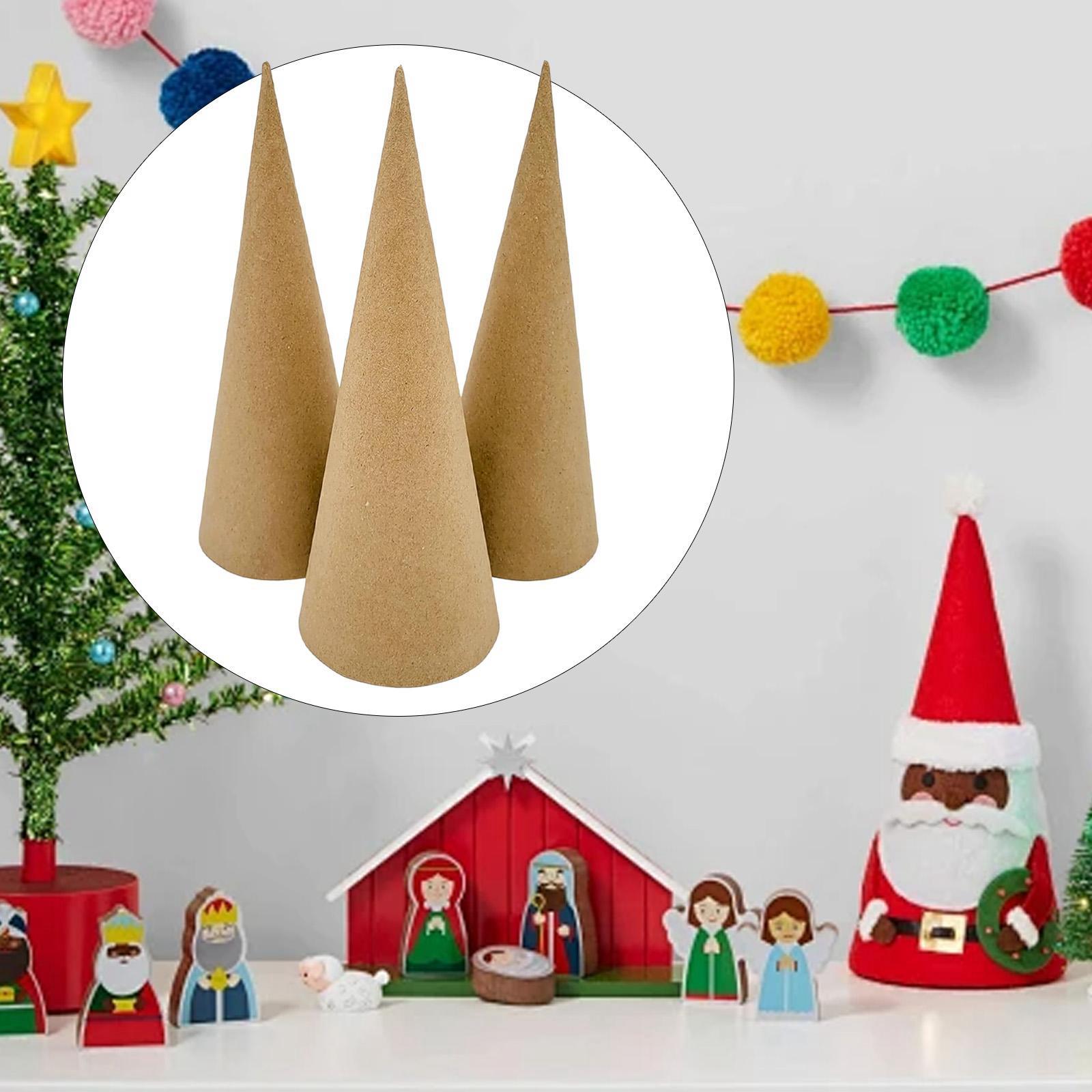 3x Paper Mache Cones, Open Bot - Cotton Candy Cone ulasan dan harga