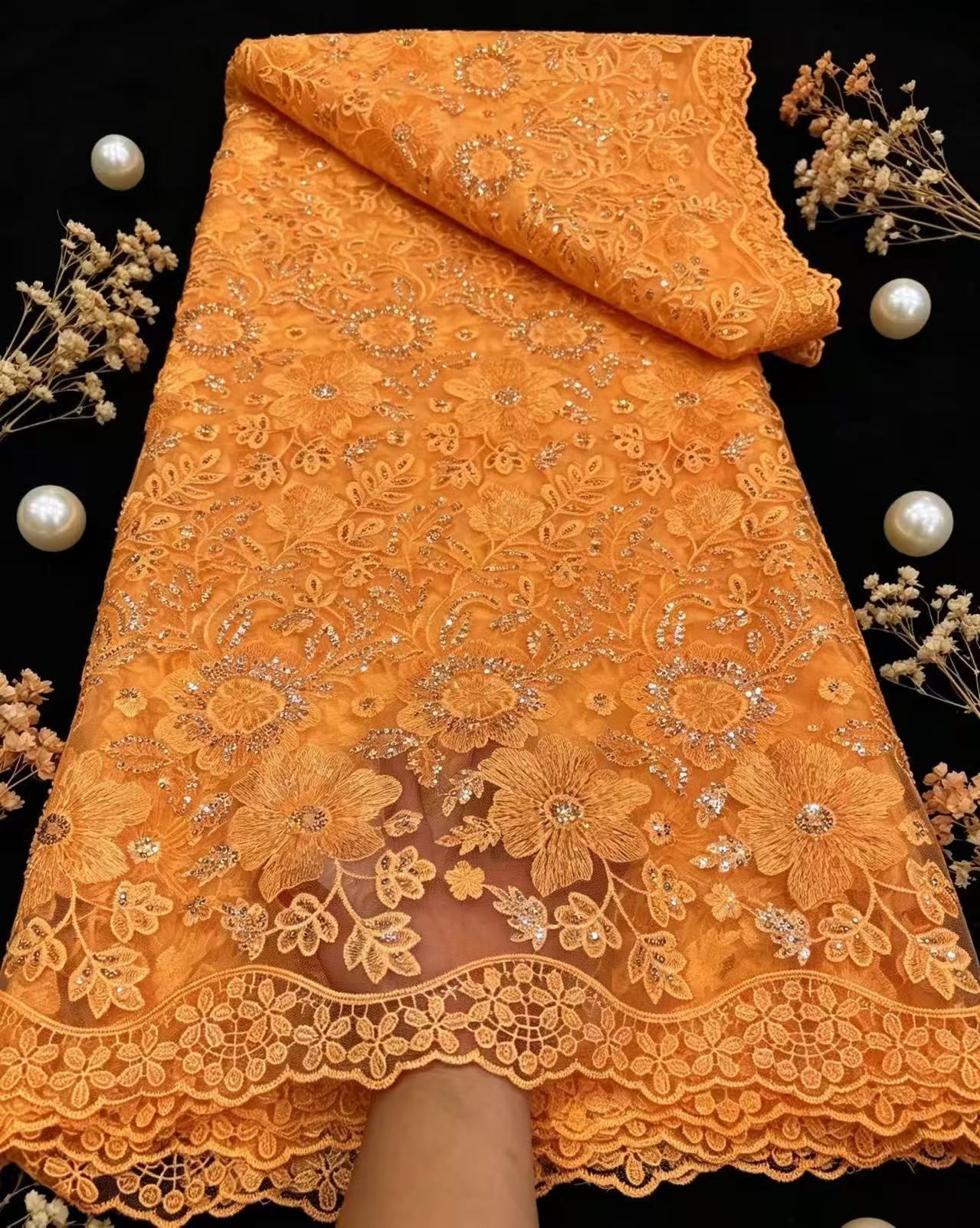 Pure French Tulle Net Sequins  - Glitter Tablecloth ulasan dan harga