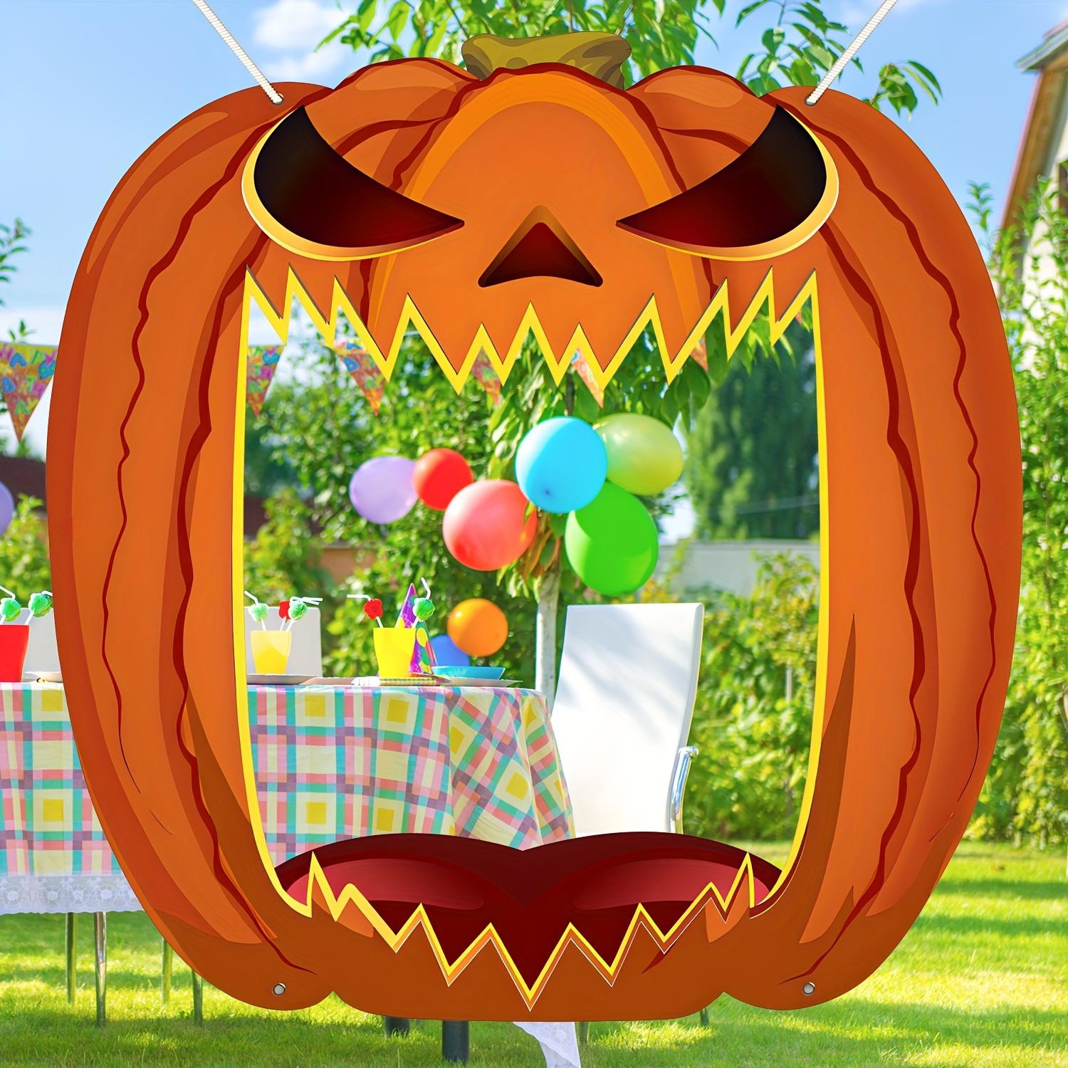 Giant Jack O Lantern Photo Boo - Photo Booth Frame ulasan dan harga
