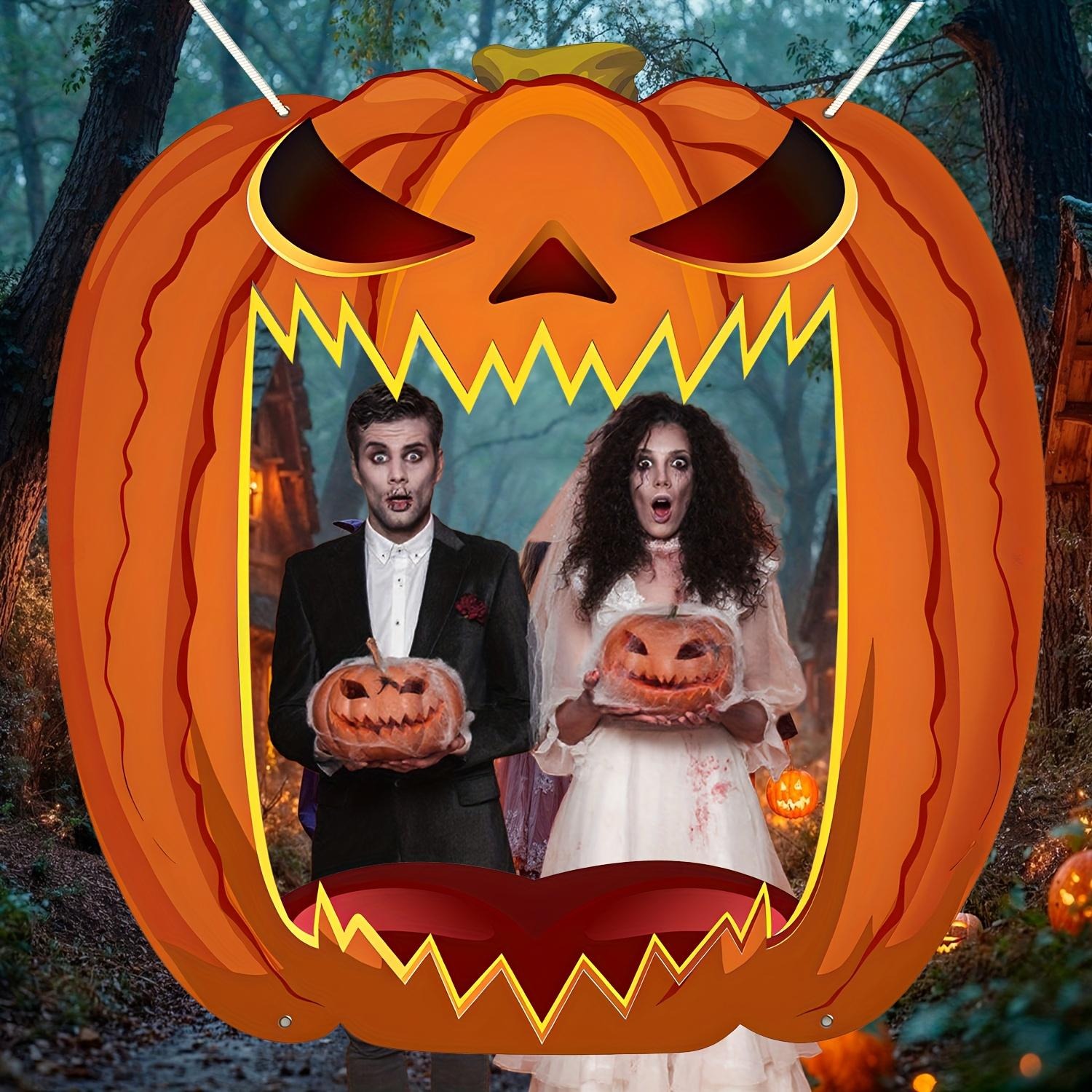 Giant Jack O Lantern Photo Boo - Photo Booth Frame ulasan dan harga