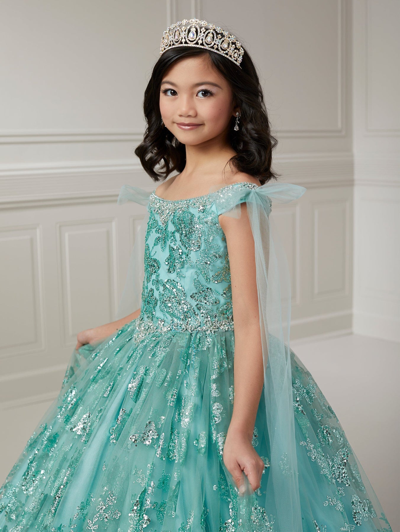 Gorgeous Flower Girl Dress Gre - Birthday Sash Glitter ulasan dan harga