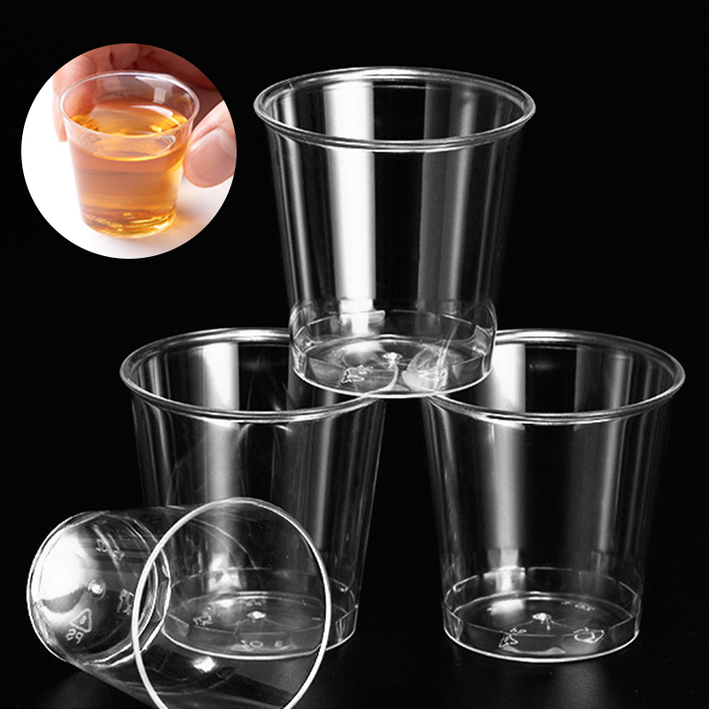 50PCS Mini Clear Plastic Dispo - Plastic Cup 50Pcs ulasan dan harga