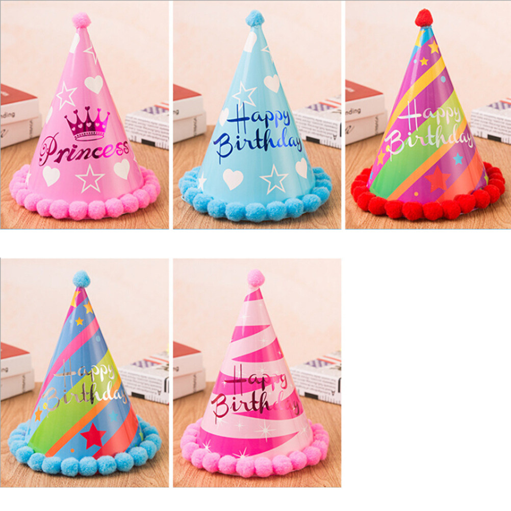 12Pcs Birthday Party Hats Colo - Party Hat Cone ulasan dan harga
