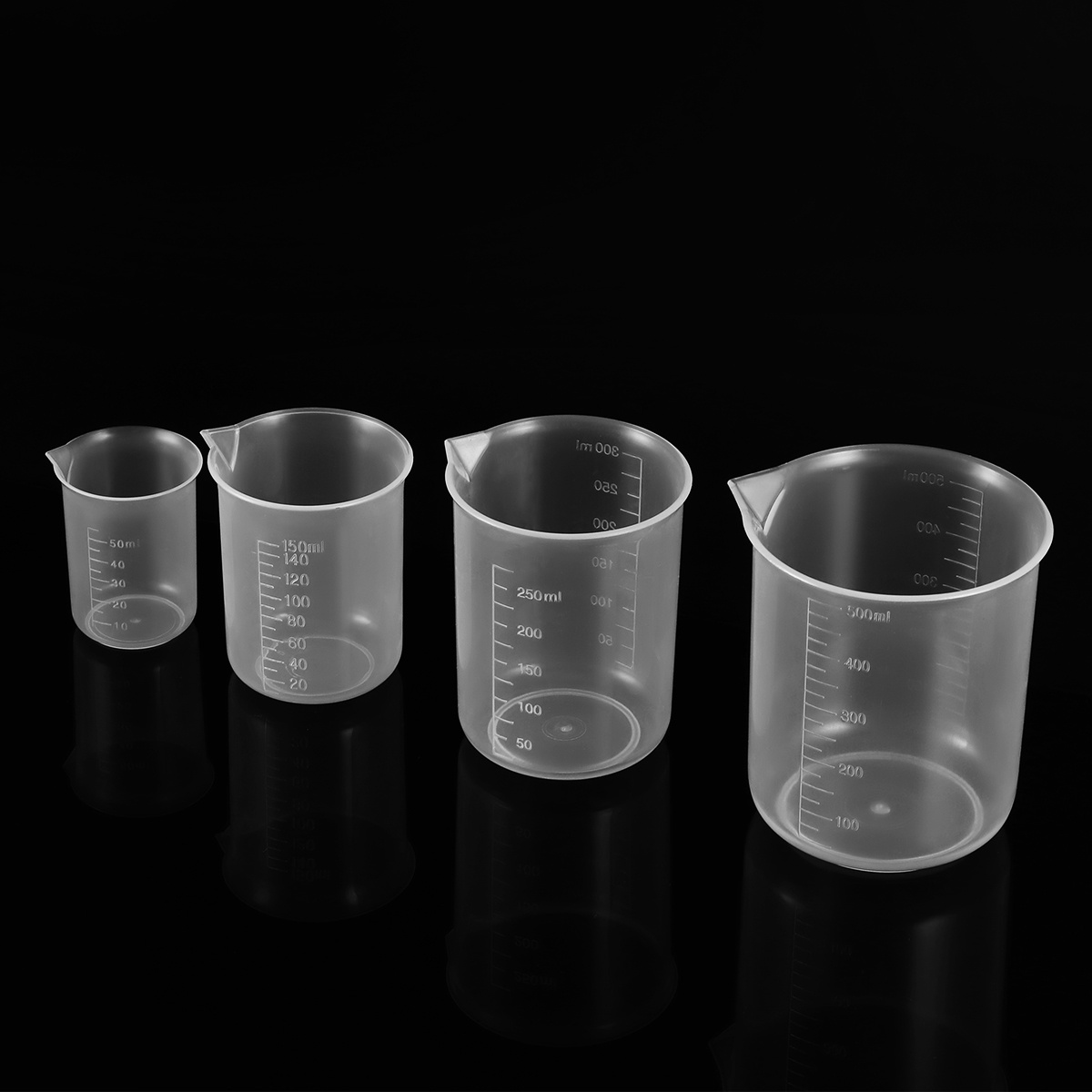 4pcs 50Ml 150Ml 250Ml 500Ml Pl - Plastic Cup 50Pcs ulasan dan harga