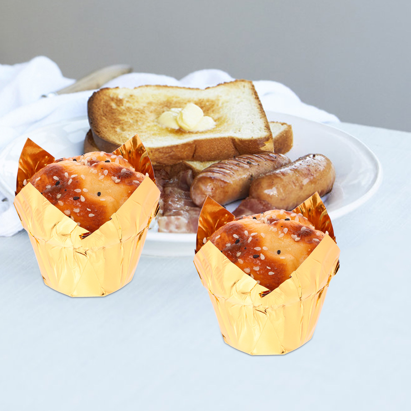 50Pcs Muffin Cup Heat-Resistan - Plastic Cup 50Pcs ulasan dan harga