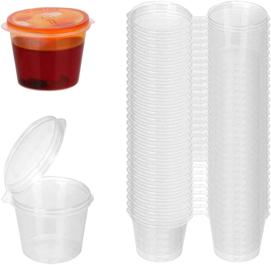 Disposable Clear Plastic Sauce - Plastic Cup 50Pcs ulasan dan harga