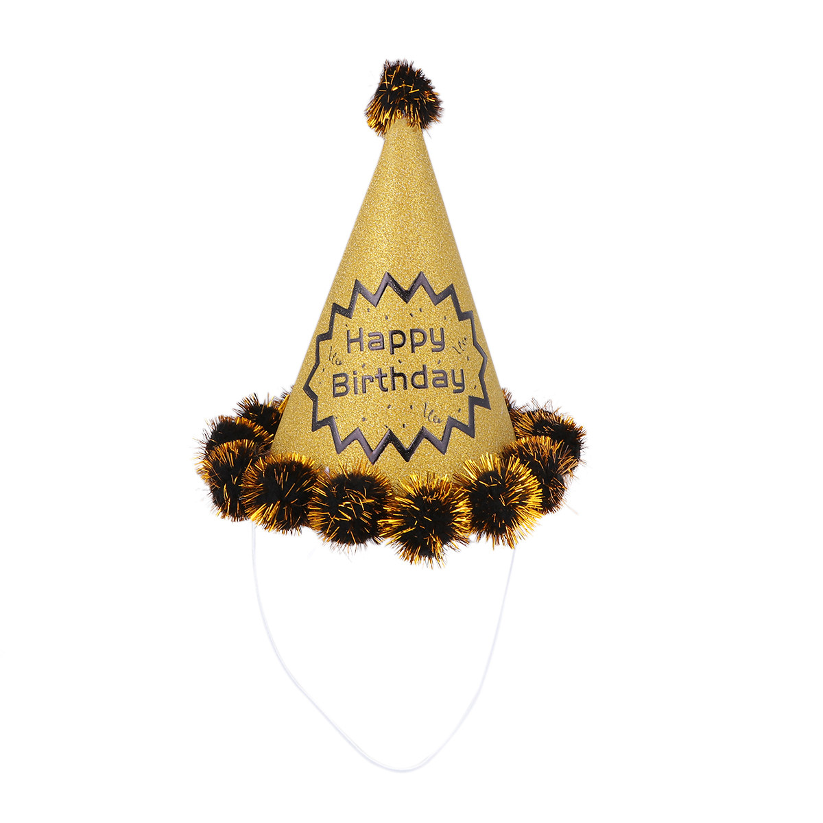 4pcs Glitter Birthday Hats Shi - Party Hat Cone ulasan dan harga