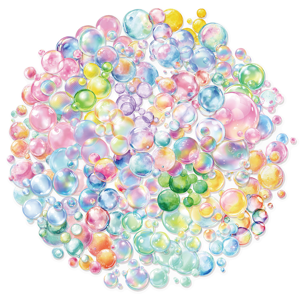 50PCS Colorful Bubble Colorful - Plastic Cup 50Pcs ulasan dan harga