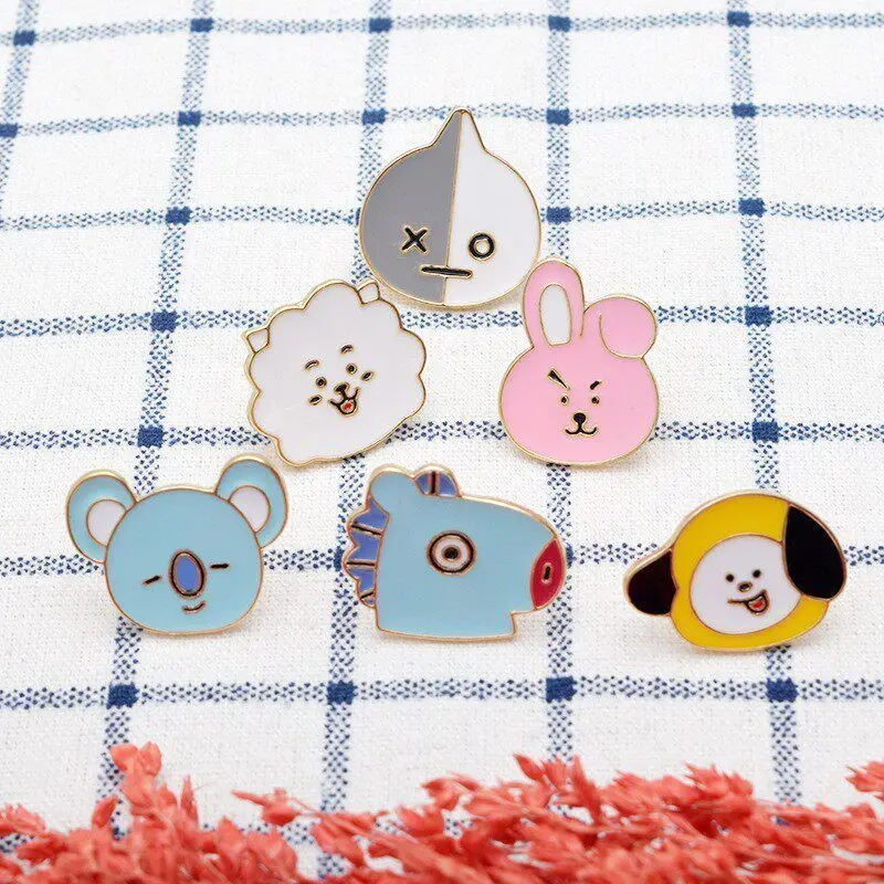 BT21 Metal Brooch Badges Carto - Supply Event ulasan dan harga